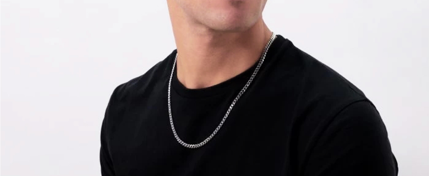 silver necklace 