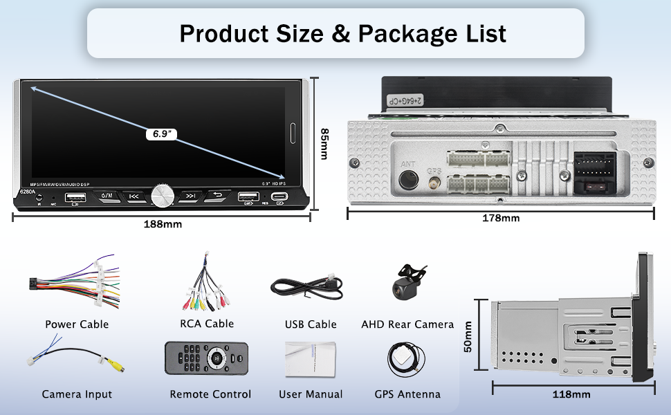 6.9inch car radio,android car radio,car stereo