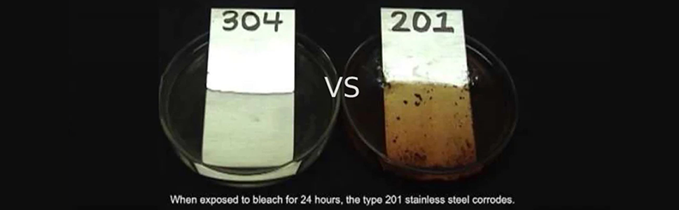 Stainless 201 vs 304 corrosion