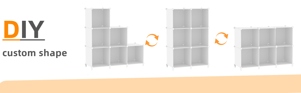 white 6 cube organizer