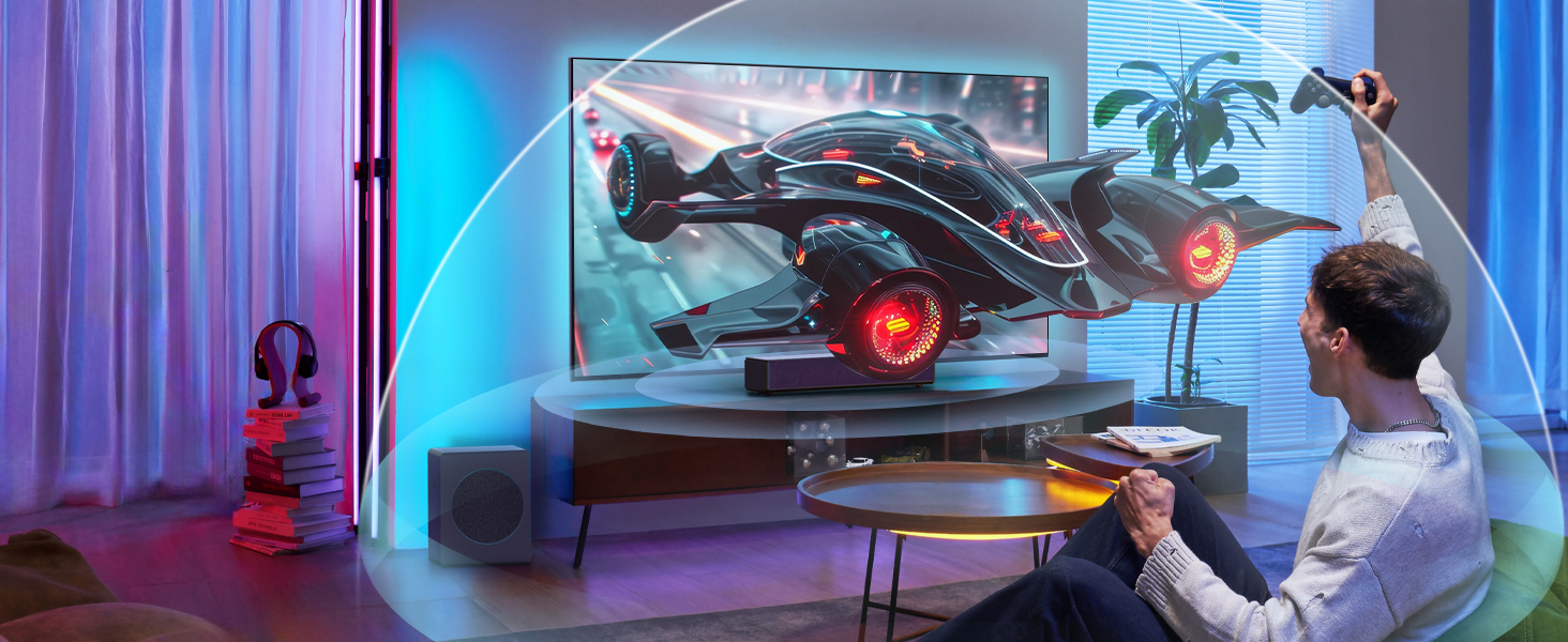 sound bar with subwoofers