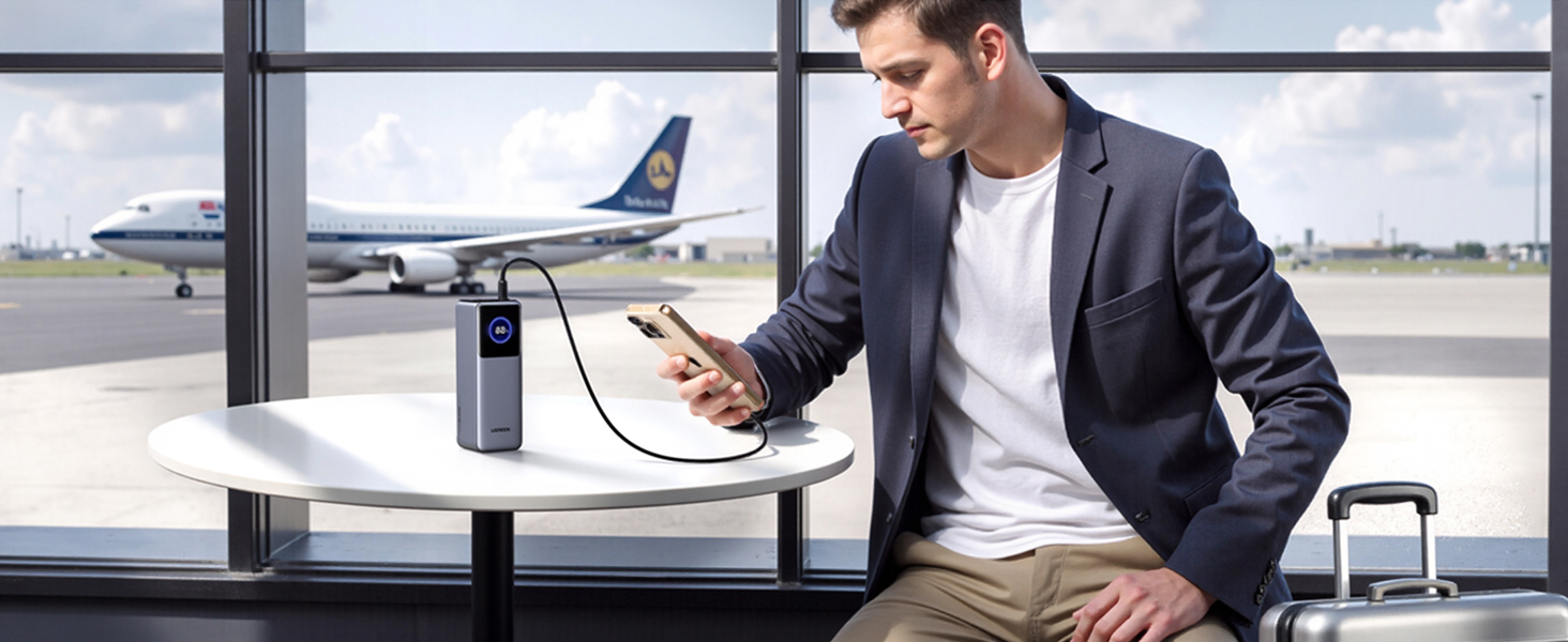 25000mAh portable charger with tft smart display