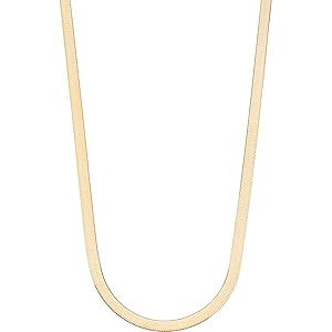 Herringbone 4.5mm necklace GP