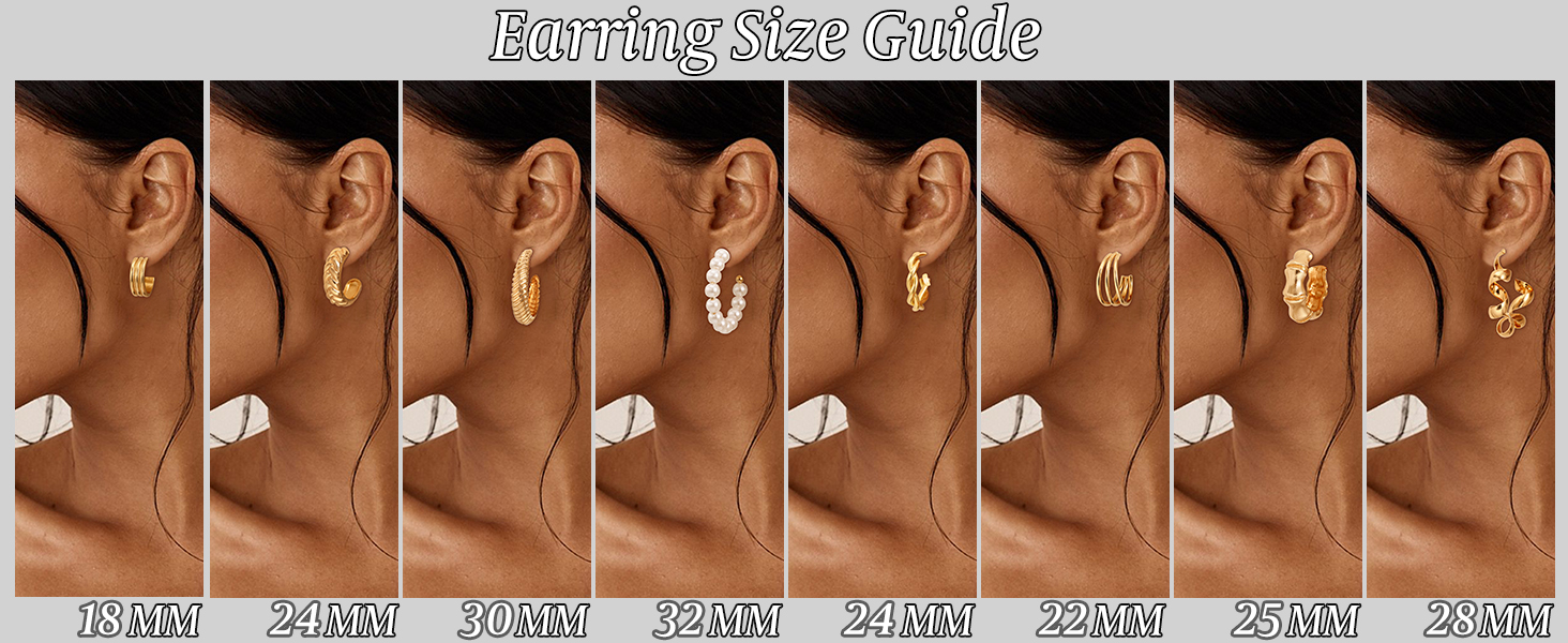gold earrings