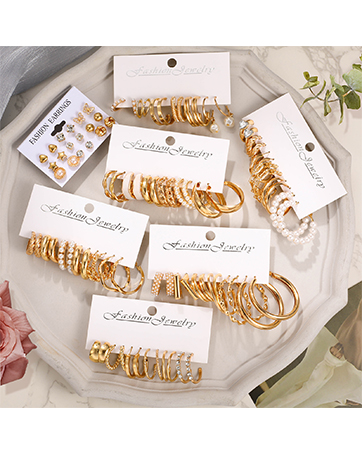 gold earrings