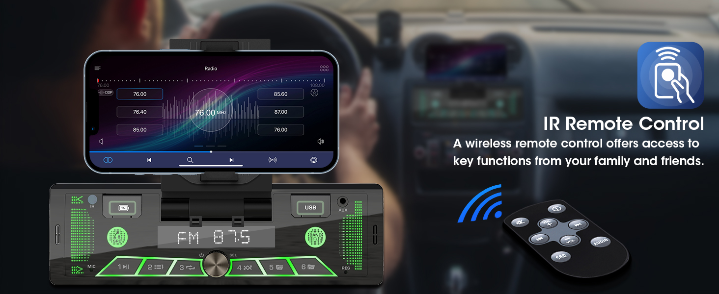 car stereo with bluetooth