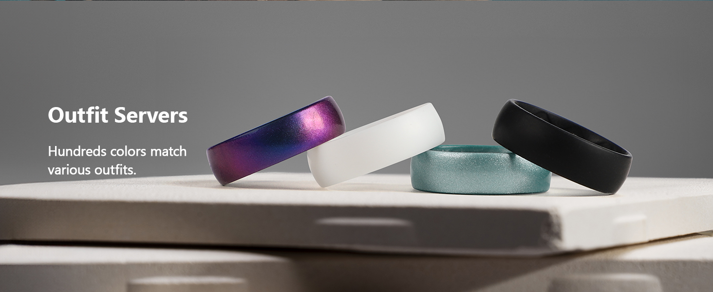 silicone wedding bands women