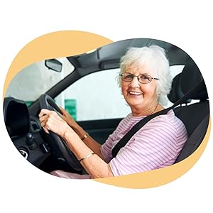 Picture of senior-aged woman driving