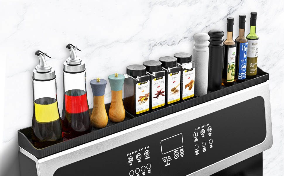 siliocne magnetic stove top shelf