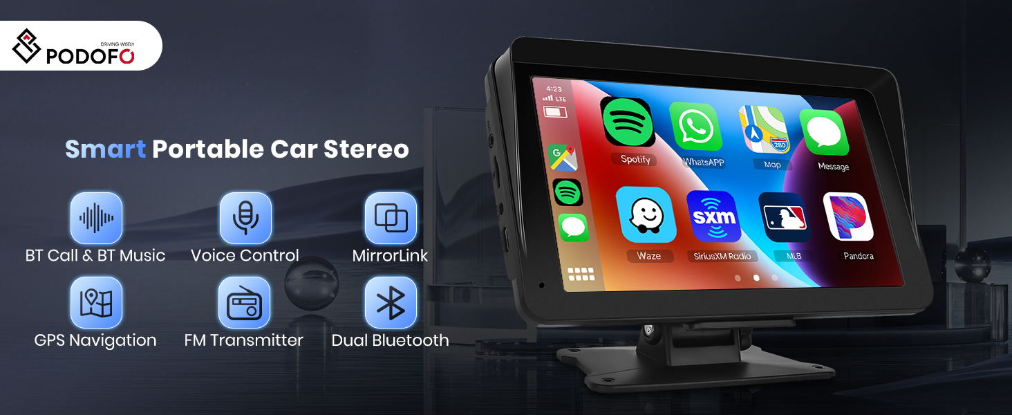 wireless carplay car stereo