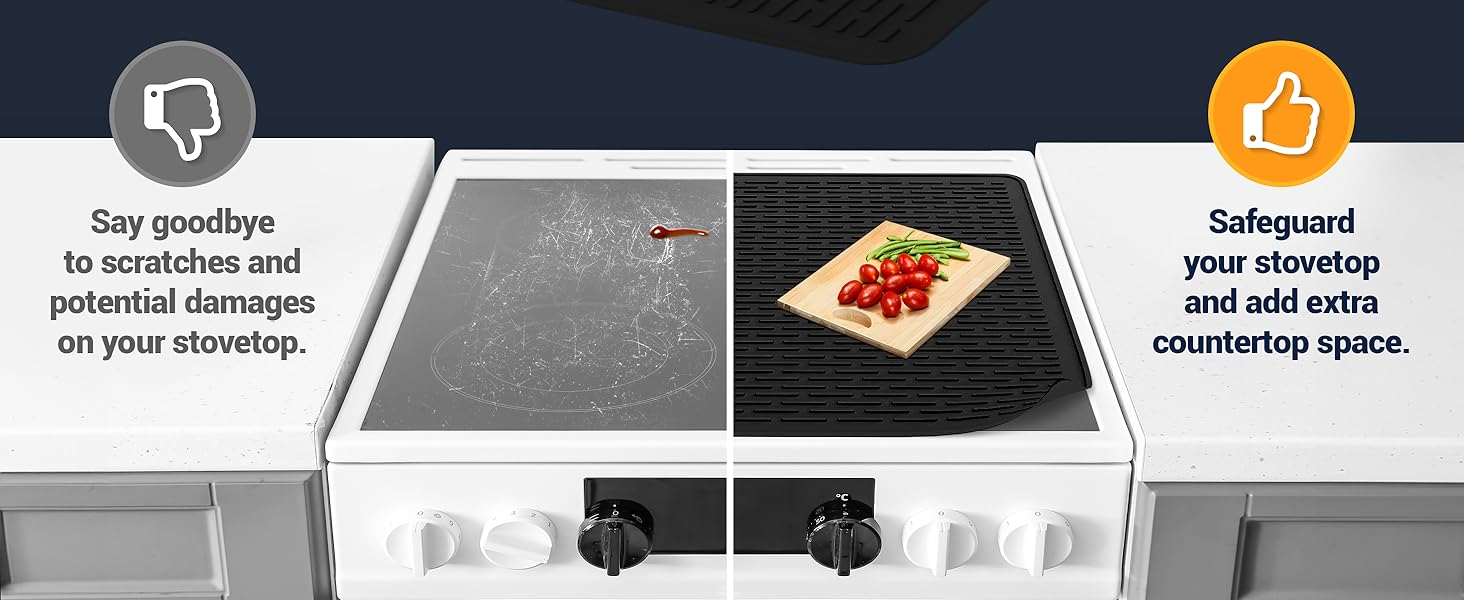 silicone stove mat for glass top