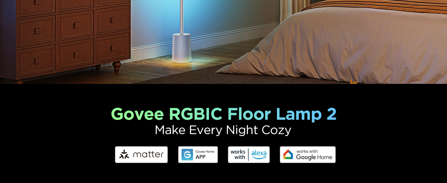 Govee floor lamp 2 Silver