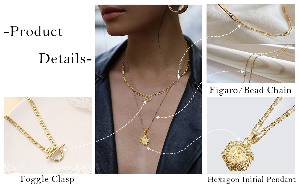 Layered Initial Necklaced