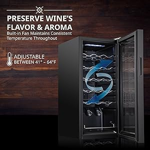 Ivation Wine cooler Preserve Wine’s Fullest Flavor & Aroma
