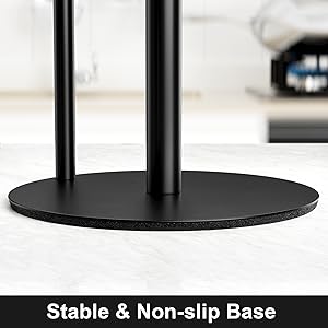Stable base no-slip paper towel holder