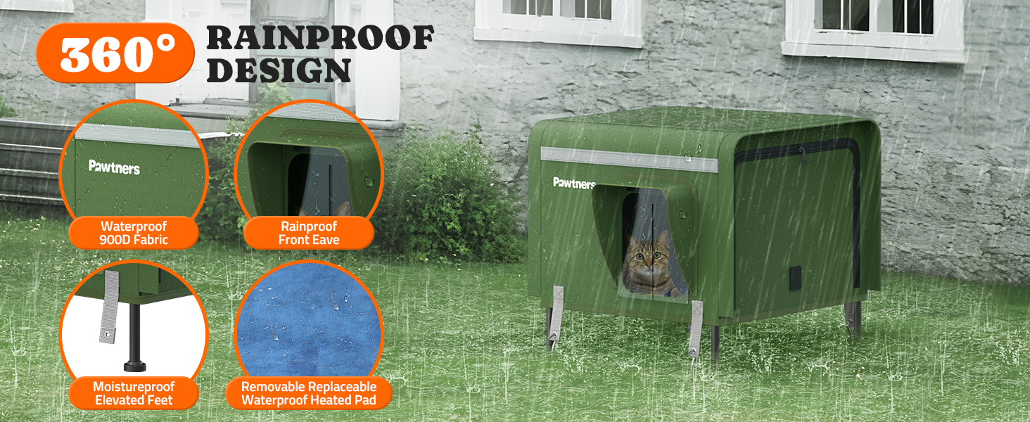 waterproof cat house