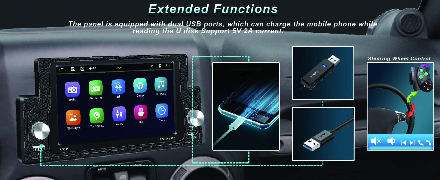 single din car stereo