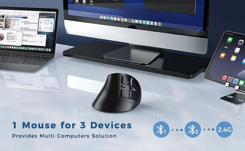Ergonomic Mouse for Multi Devices