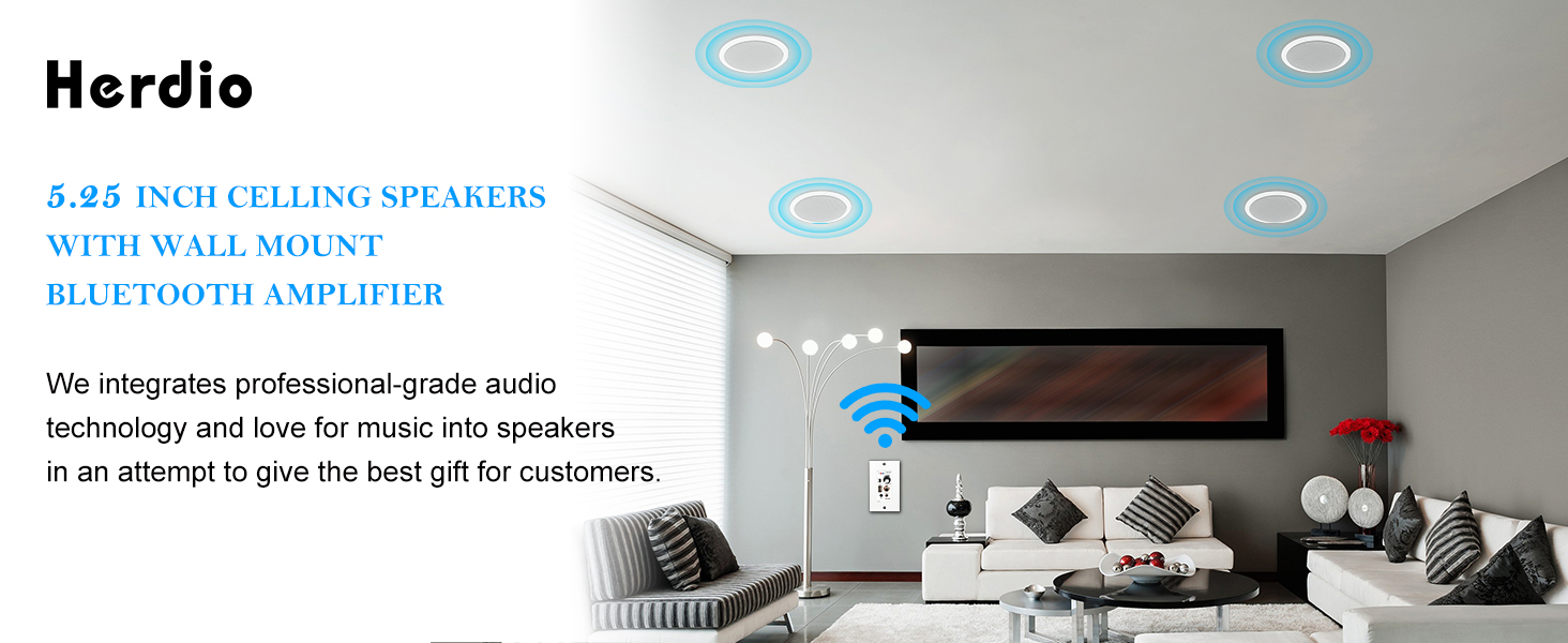 Bluetooth ceiling speakers
