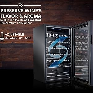 Ivation Wine cooler Preserve Wine’s Fullest Flavor & Aroma