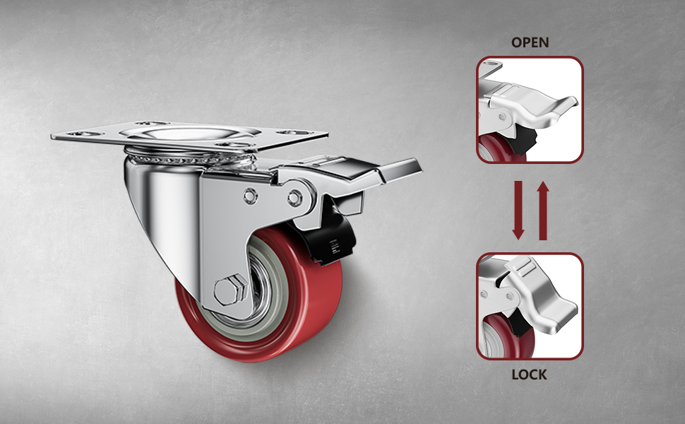 caster wheels 2 inch