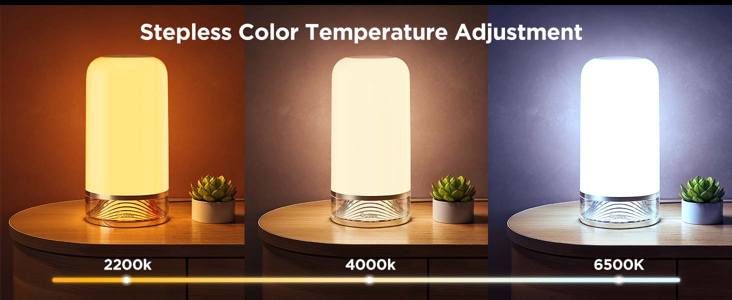stepless color temperature adjustment