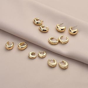 gold hoop earring