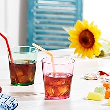 plastic drinking glass