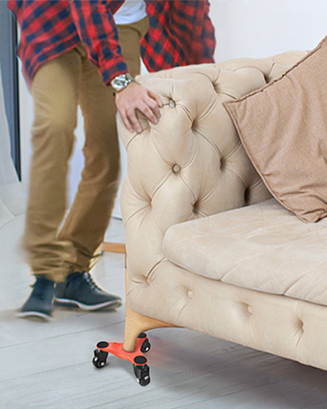 Ronlap Furniture Dolly Furniture Movers with Wheels 3 Wheel Dolly 4 Pack with Lifter