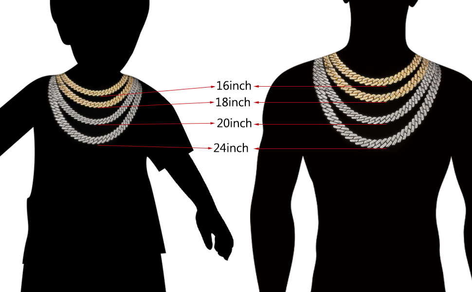 Cuban Link Chain Size