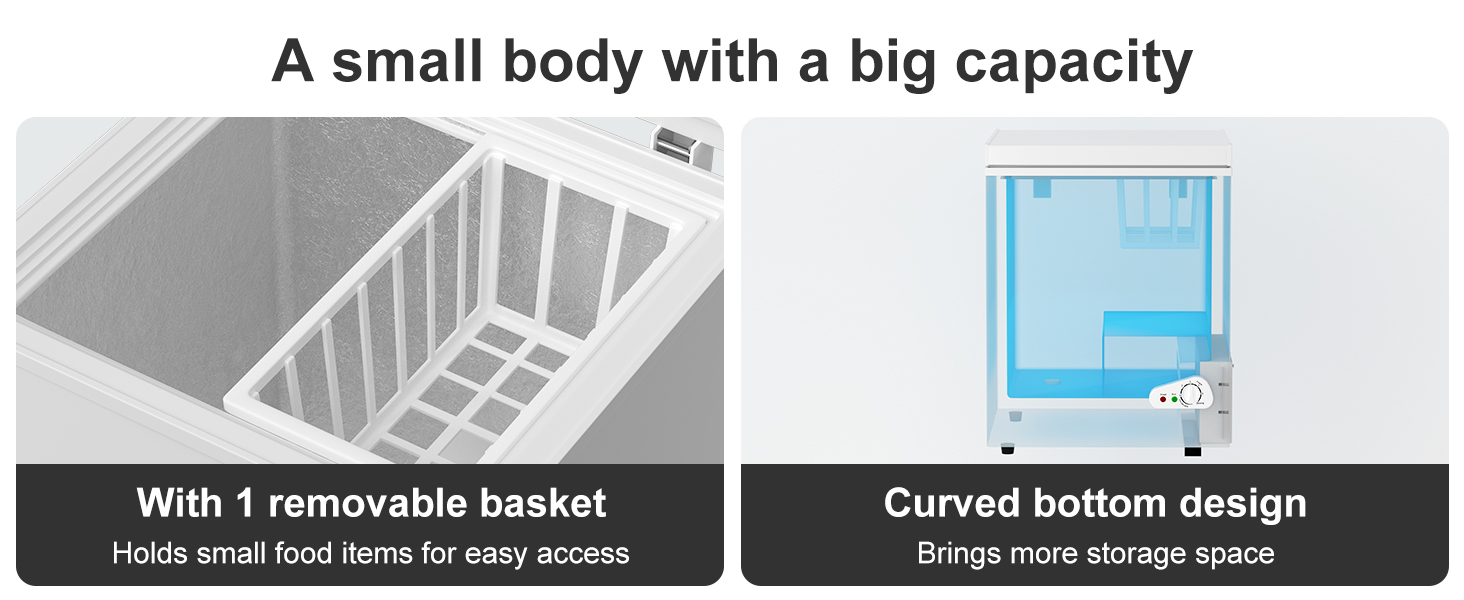 small chest freezers