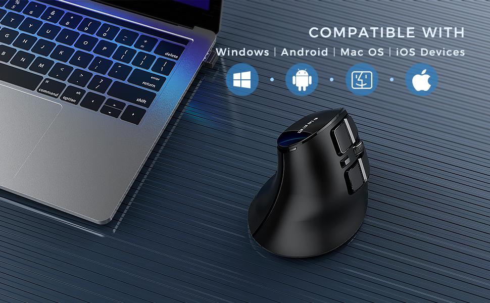 Vertical Mouse Compatible with Apple Mac