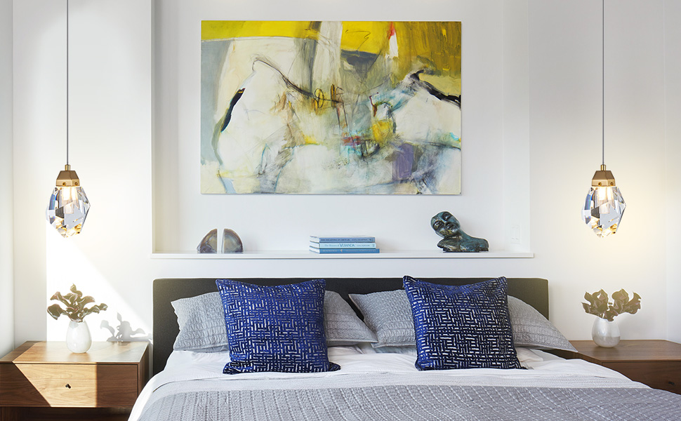 Prism Crystal pendant light for bedroom