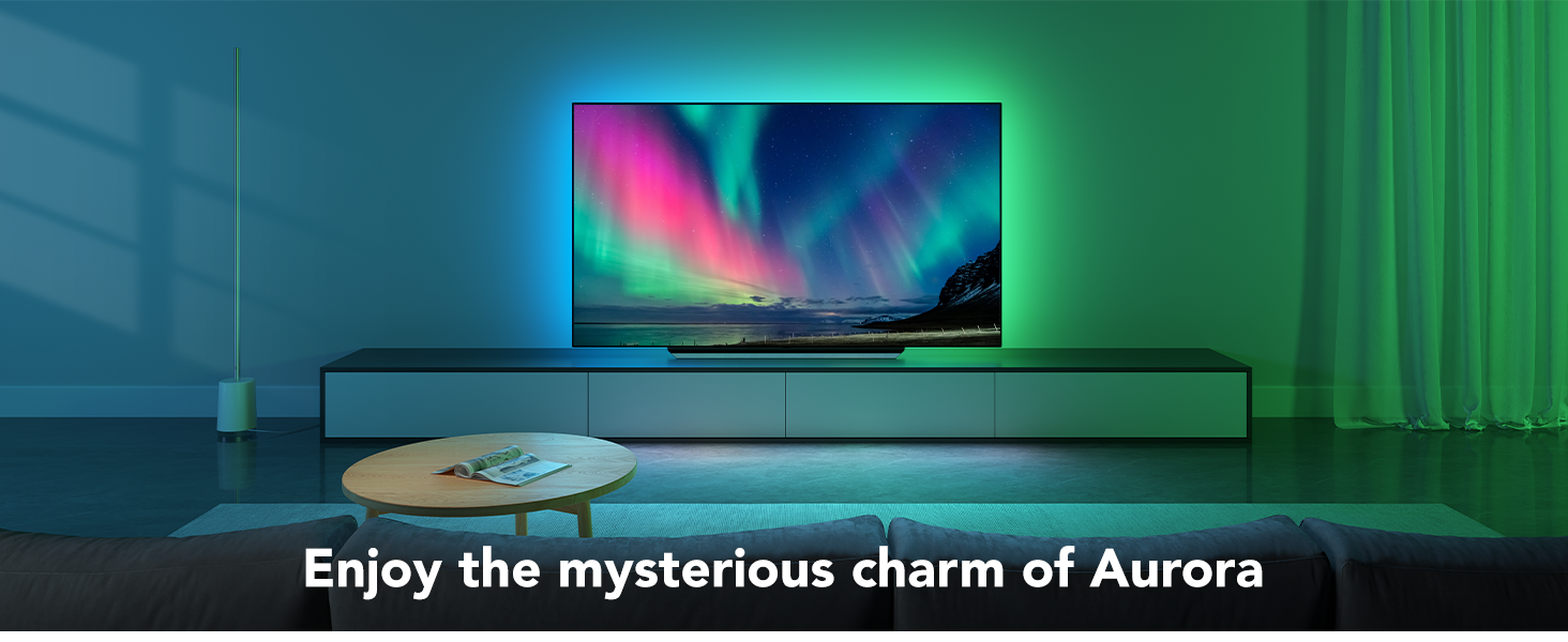 TV Lights Behind-Scene Modes-Aurora