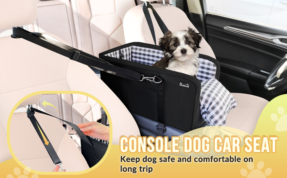 console dog car seat