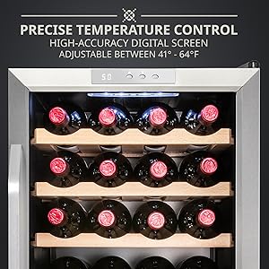 Ivation wine cooler easy digital control
