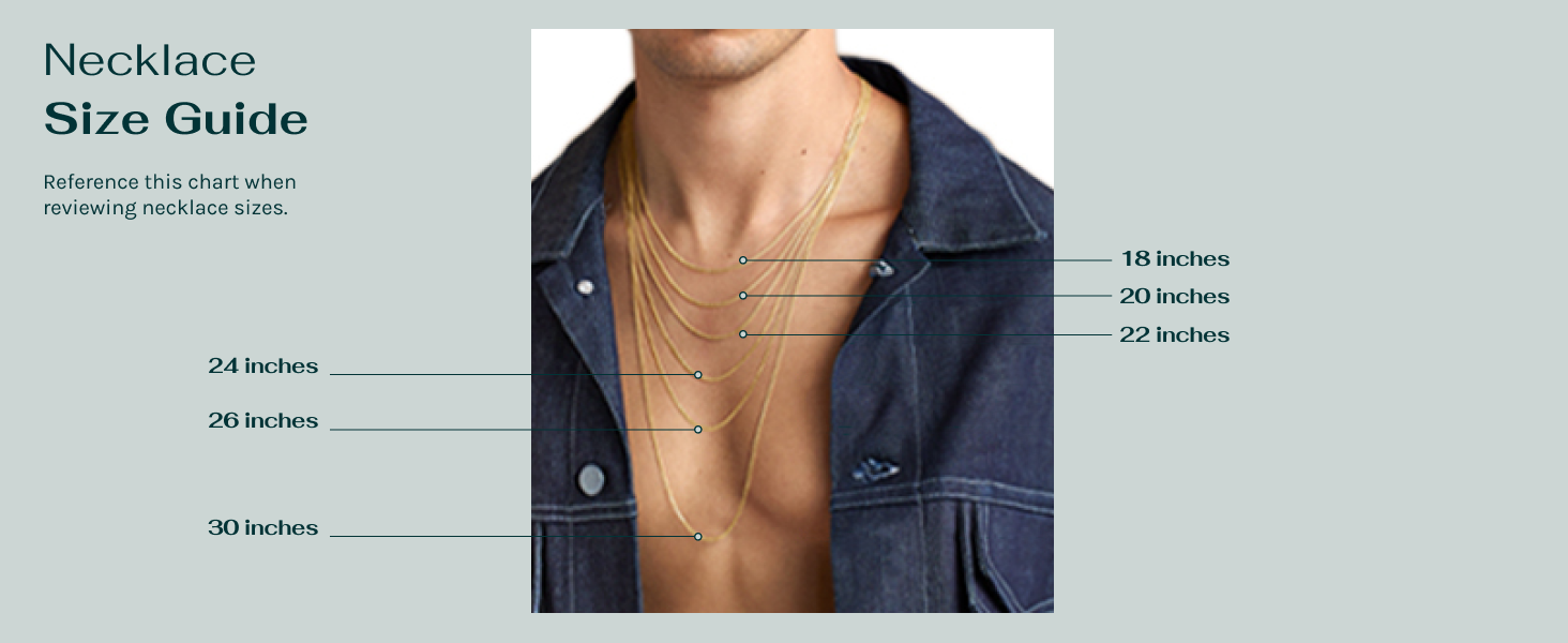 MEN NECKLACE SIZE GUIDE