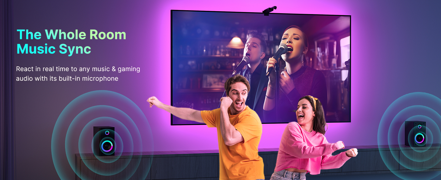TV LED Lights That Change Sync with TV