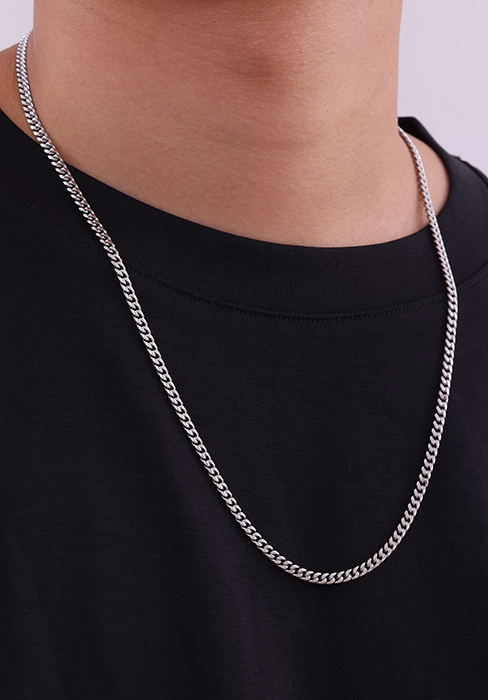 mens silver necklace