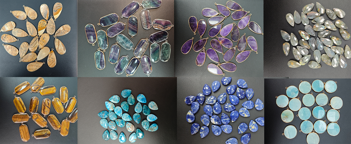 Gemstone earrings