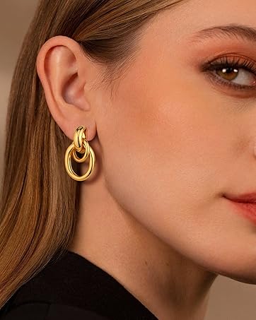 gold dangle earring