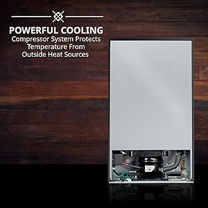 ivation wine cooler powerful compressor cooling