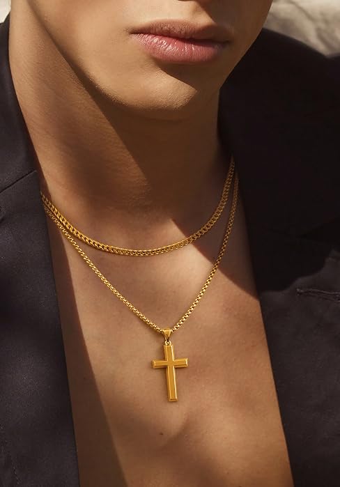 gold cross chain for men gold cross necklace for men gold chain for men cross necklace for men