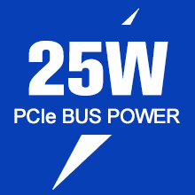 25w TDP pcie bus power