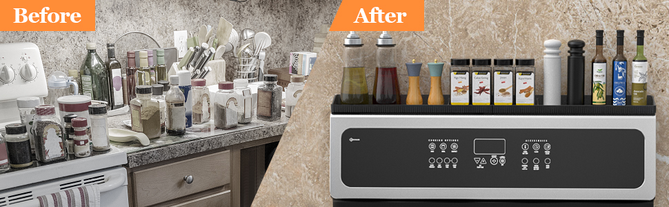 Silicone stove top of shelf
