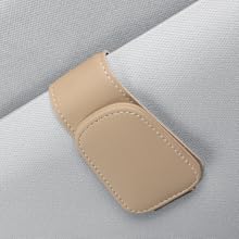 beige sunglass holder