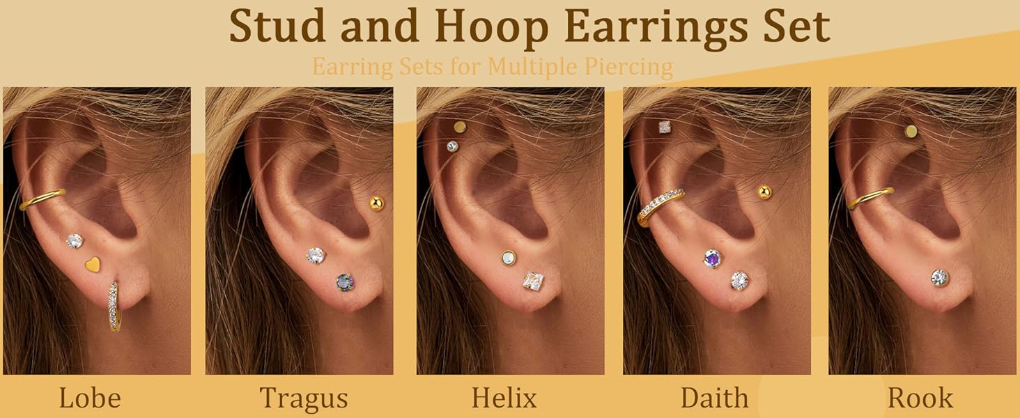hypoallergenic surgical steel earrings