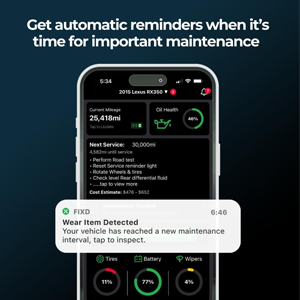 Detect 7,000+ car issues with FIXD OBD2 Scanner