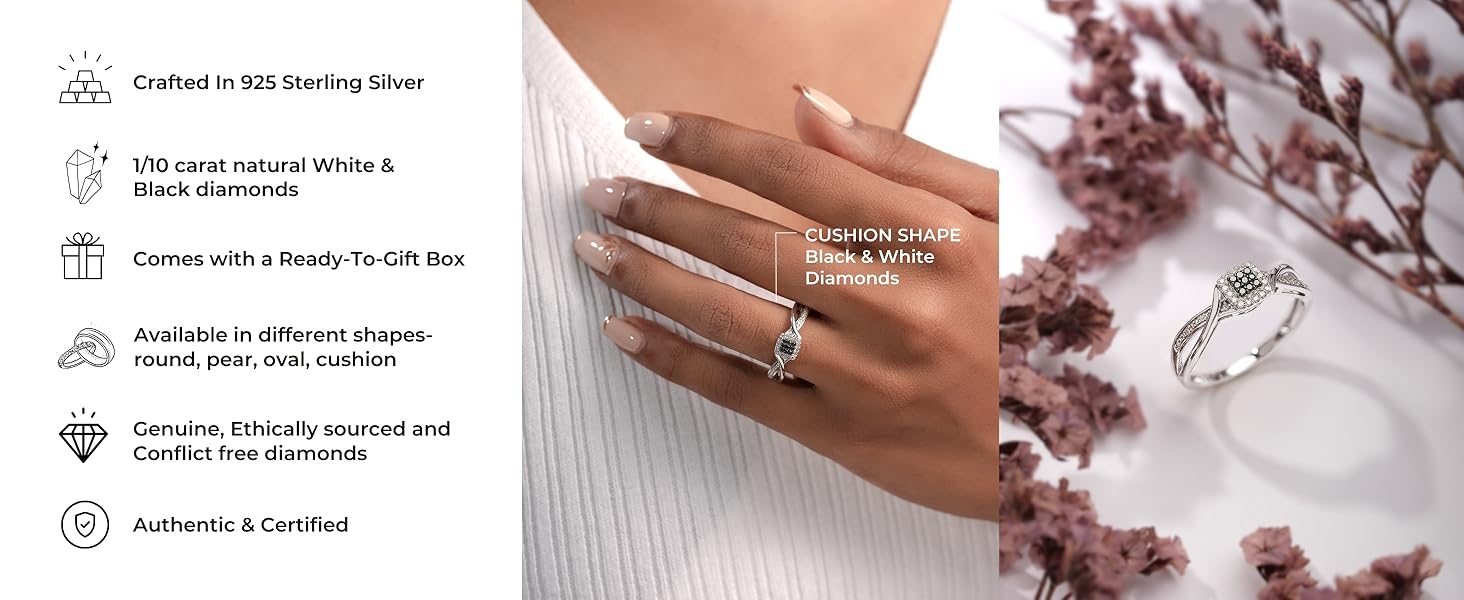 gift for wife, gift for women, silver rings for women, solitaire rings, promise rings for women