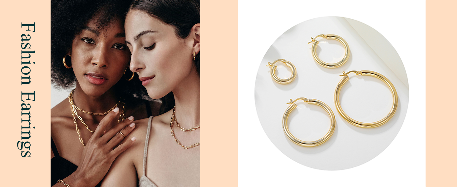 silver hoop earrings for women hoop earrings for women thick hoop earrings for women